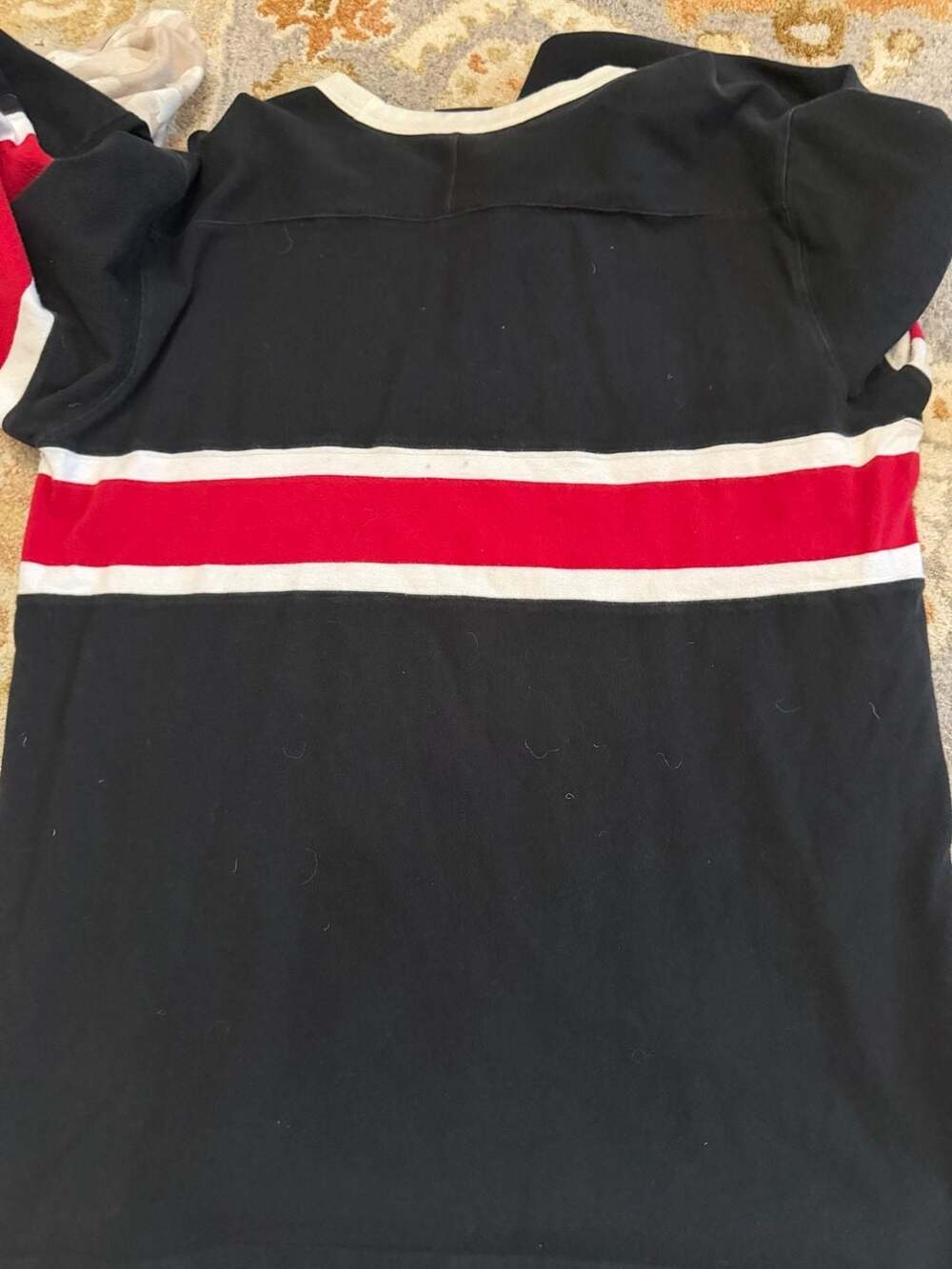 Vintage 1990s Polo Jeans Company Ralph Lauren Color Block Striped Long Sleeve Sh